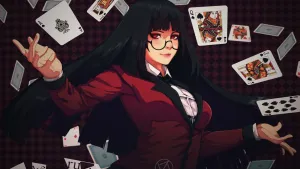 Kakegurui Yumeko With Glasses Wallpaper