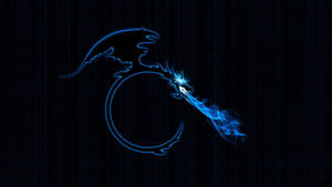 Kali Linux Blue Flames Wallpaper