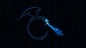 Kali Linux Blue Flames Wallpaper