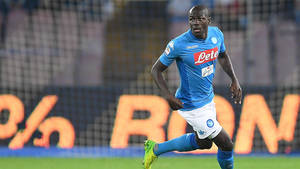 Kalidou Koulibaly Blue Wallpaper