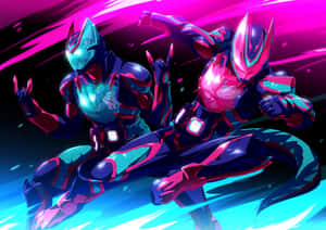 Kamen Rider Dynamic Duo Artwork Wallpaper