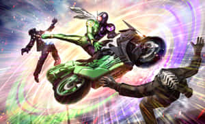 Kamen Rider Epic Battle Scene Wallpaper