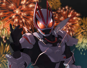 Kamen Rider Fireworks Display Wallpaper