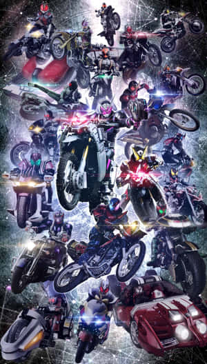 Kamen Rider Motorcycle Showcase Wallpaper
