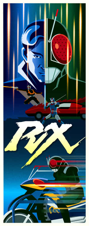 Kamen Rider R X Artistic Poster Wallpaper