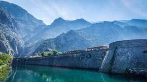 Kampana Tower In Picturesque Kotor, Montenegro Wallpaper