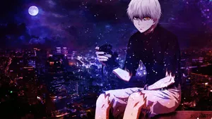 Download free Kaneki Ken Vector Under Blue Sky Wallpaper 