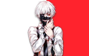 Kaneki Sad With White Hair Anime Wallpaper