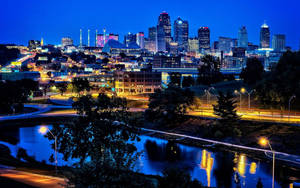 Kansas City Blue River Wallpaper