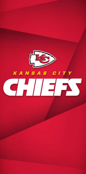 Kansas City Chiefs Logo On A Red Background Wallpaper