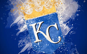 Kansas City Royals Abstract Art Wallpaper