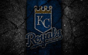 Kansas City Royals Logo Stone Art Wallpaper