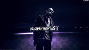 Kanye West Black And Purple Wallpaper
