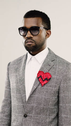 Kanye West Broken Heart Suit Wallpaper