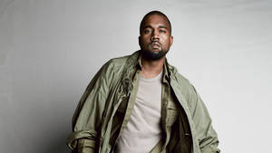 Kanye West Olive Green Jacket Wallpaper