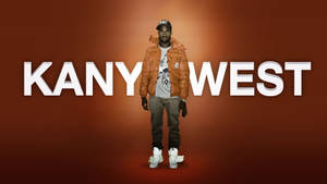Kanye West On Brown Leather Jacket Wallpaper