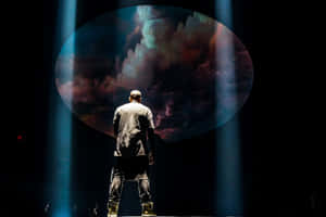 Kanye West Performs During His 