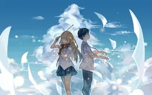 Kaori And Kosei Your Lie In April Hd Wallpaper
