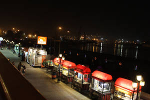 Karachi Port Grand Night View Wallpaper