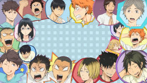 Karasuno Team Idols Haikyuu Desktop Wallpaper