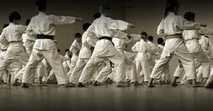 Karate Class With Students Wallpaper