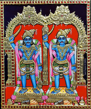 Karuppasamy Two Blue Aesthetic Wallpaper