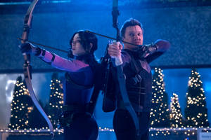 Kate Bishop Clint Barton Archers Hawkeye Wallpaper