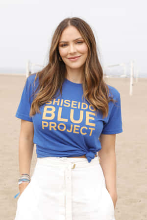 Katharine Mc Phee Shiseido Blue Project T Shirt Wallpaper
