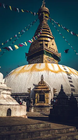 Kathmandu Phone Stupa Wallpaper
