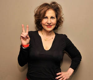 Kathy Najimy Peace Sign Wallpaper