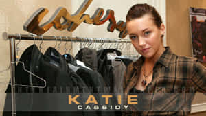 Katie Cassidy Radiant In A Photoshoot Wallpaper