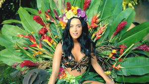 Katy Perry In Roar Music Video Wallpaper