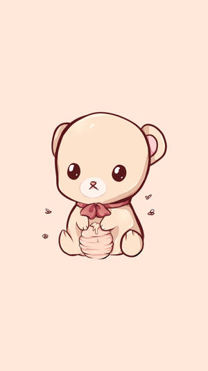 Kawaii Cute Animals Bear Cub Wallpaper