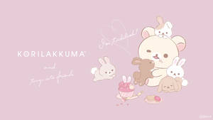 Kawaii Hd Korilakkuma With Bunnies Wallpaper