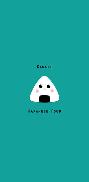 Kawaii Onigiri Cute Japanese Food Illustration Wallpaper