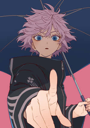 Kawaragi_ Senju_ Anime_ Character_ Umbrella.jpg Wallpaper