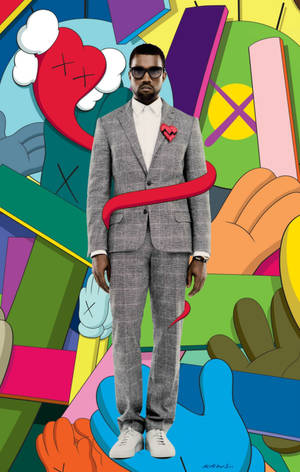 Kaws Kanye West Android Wallpaper