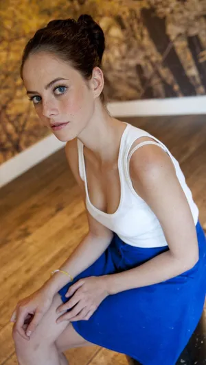 Kaya Scodelario Simple Dress Wallpaper