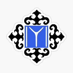 Kayi Tribe Seal With Abstract Patterns Wallpaper