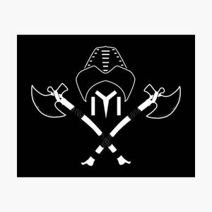 Kayi Tribe Warrior Black And White Seal Wallpaper