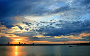 Kazan Cityscape Sunset Wallpaper