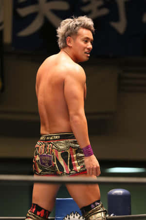 Kazuchika Okada Iwgp Wrestling Champion Wallpaper