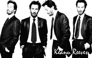 Keanu Reeves Four Image Pattern Wallpaper