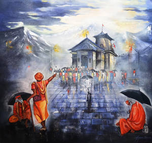 Kedarnath Temple 4k Art Wallpaper