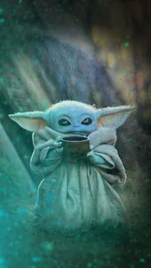 Keep Baby Yoda Close With This Adorable Iphone Wallpaper Wallpaper