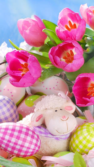 Keep Easter Celebrations Alive With This Easter Themed Iphone. Wallpaper