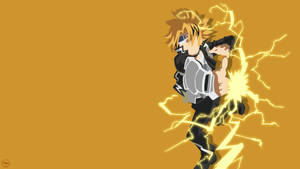 Keigo Takami Yellow Fan Art Design Wallpaper