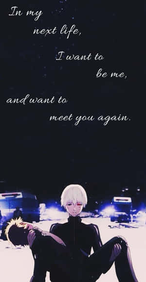 Ken Kaneki Sad Quotation Wallpaper
