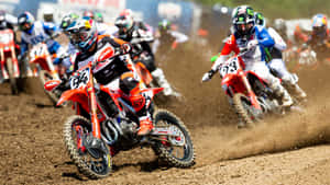 Ken Roczen Racing Against Rivals Wallpaper