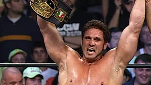 Ken Shamrock Celebrating Victory Wallpaper